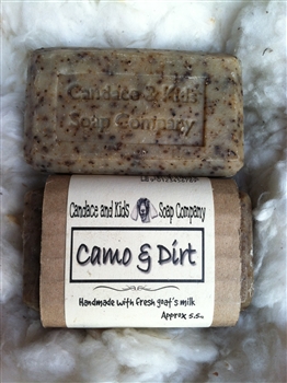 Camo and Dirt Goats Milk Soap